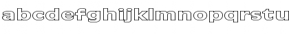 Download FZ BASIC 1 HOLLOW EX Normal Font Lowercase Preview