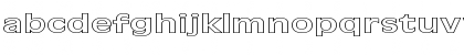 Download FZ BASIC 2 HOLLOW EX Normal Font Lowercase Preview