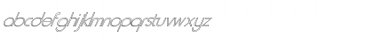 Download FZ BASIC 20 HOLLOW ITALIC Normal Font Lowercase Preview