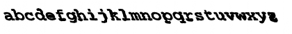 Download FZ BASIC 54 MANGLED LEFTY Normal Font Lowercase Preview
