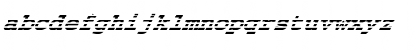 Download FZ BASIC 54 STRIPED ITALIC Normal Font Lowercase Preview