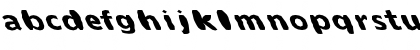 Download FZ BASIC 55 MANGLED LEFTY Normal Font Lowercase Preview
