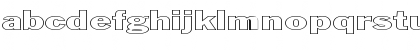 Download FZ BASIC 56 HOLLOW EX Normal Font Lowercase Preview