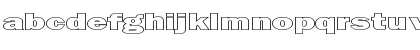 Download FZ BASIC 6 HOLLOW EX Normal Font Lowercase Preview