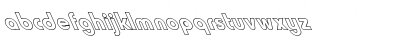 Download FZ BASIC 7 HOLLOW LEFTY Normal Font Lowercase Preview