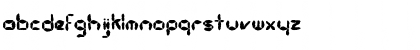 Download FZ DIGITAL 10 MANGLED Normal Font Lowercase Preview