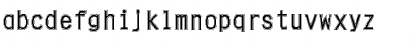 Download FZ DIGITAL 4 CONTOUR Normal Font Lowercase Preview