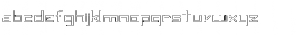 Download FZ DIGITAL 7 HOLLOW EX Normal Font Lowercase Preview