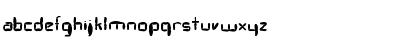 Download FZ DIGITAL 7 MANGLED Normal Font Lowercase Preview