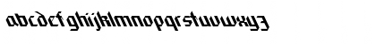 Download FZ GOTHIC 1 LEFTY Normal Font Lowercase Preview