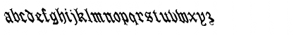 Download FZ GOTHIC 4 LEFTY Normal Font Lowercase Preview