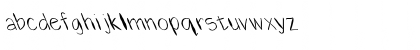 Download FZ HAND 1 MANGLED LEFTY Normal Font Lowercase Preview