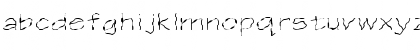Download FZ HAND 1 WAVEY EX Normal Font Lowercase Preview