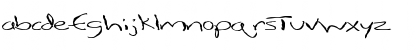 Download FZ HAND 12 MANGLED EX Normal Font Lowercase Preview