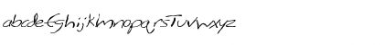 Download FZ HAND 12 MANGLED ITALIC Normal Font Lowercase Preview