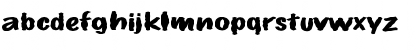 Download FZ HAND 14 MANGLED EX Normal Font Lowercase Preview