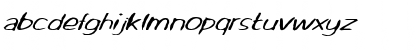 Download FZ HAND 2 MANGLED ITALIC Normal Font Lowercase Preview