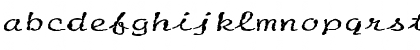 Download FZ HAND 20 MANGLED EX Normal Font Lowercase Preview