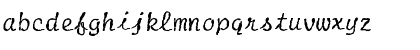Download FZ HAND 20 MANGLED Normal Font Lowercase Preview