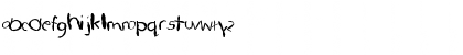 Download FZ HAND 22 MANGLED Normal Font Lowercase Preview
