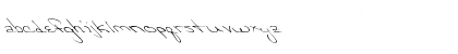Download FZ HAND 24 LEFTY Normal Font Lowercase Preview
