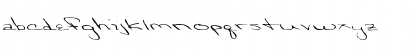 Download FZ HAND 24 MANGLED EX Normal Font Lowercase Preview