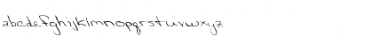 Download FZ HAND 24 MANGLED Normal Font Lowercase Preview