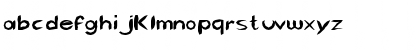 Download FZ HAND 5 MANGLED Normal Font Lowercase Preview