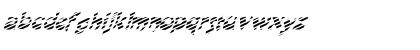 Download FZ JAZZY 11 STRIPED ITALIC Normal Font Lowercase Preview