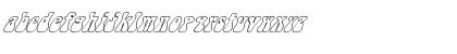 Download FZ JAZZY 14 HOLLOW ITALIC Normal Font Lowercase Preview