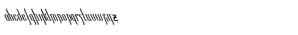 Download FZ JAZZY 35 LEFTY Normal Font Lowercase Preview