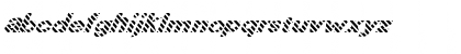 Download FZ JAZZY 36 STRIPED ITALIC Normal Font Lowercase Preview