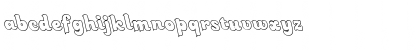 Download FZ JAZZY 49 HOLLOW LEFTY Normal Font Lowercase Preview