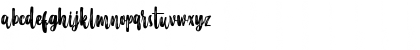 Download Merci Heart Brush Regular Font Lowercase Preview