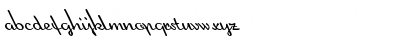 Download FZ SCRIPT 20 LEFTY Normal Font Lowercase Preview