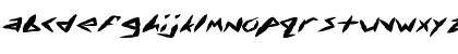 Download FZ UNIQUE 17 MANGLED EX Normal Font Lowercase Preview