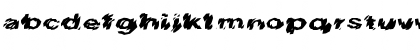 Download FZ UNIQUE 20 MANGLED EX Normal Font Lowercase Preview