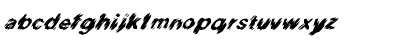 Download FZ UNIQUE 20 MANGLED ITALIC Normal Font Lowercase Preview