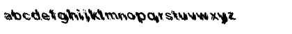 Download FZ UNIQUE 20 MANGLED LEFTY Normal Font Lowercase Preview
