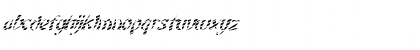 Download FZ UNIQUE 22 STRIPED ITALIC Normal Font Lowercase Preview