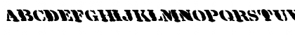 Download FZ UNIQUE 25 MANGLED LEFTY Normal Font Lowercase Preview