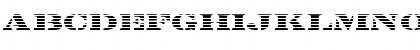 Download FZ UNIQUE 25 STRIPED EX Normal Font Lowercase Preview