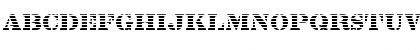 Download FZ UNIQUE 25 STRIPED Normal Font Lowercase Preview