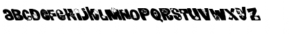Download FZ UNIQUE 3 MANGLED LEFTY Normal Font Lowercase Preview
