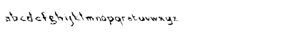Download FZ WACKY 13 LEFTY Normal Font Lowercase Preview