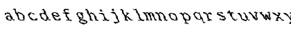 Download FZ WACKY 33 LEFTY Normal Font Lowercase Preview