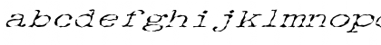 Download FZ WACKY 34 ITALIC Normal Font Lowercase Preview