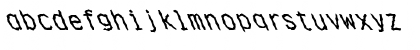 Download FZ WACKY 36 LEFTY Normal Font Lowercase Preview