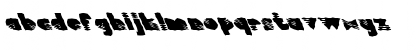Download FZ WACKY 40 LEFTY Normal Font Lowercase Preview