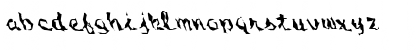 Download FZ WACKY 54 LEFTY Normal Font Lowercase Preview